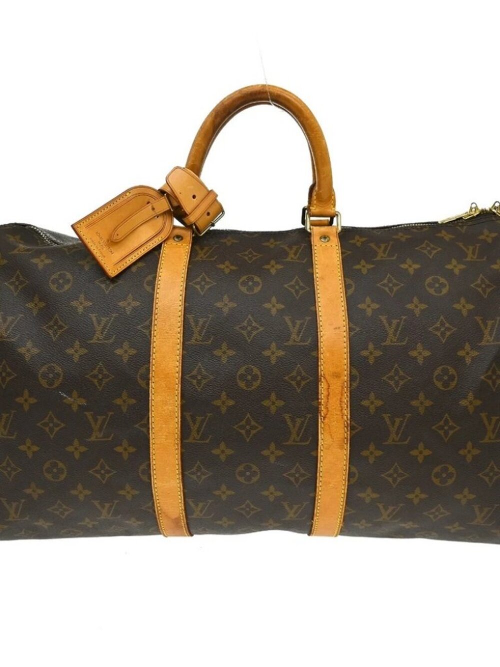 LOUIS VUITTON KEEPALL 50 TRAVEL HANDBAG MONOGRAM